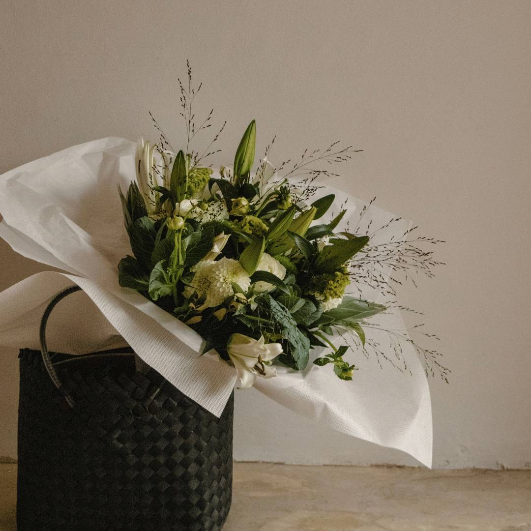 House of Flowers The White Garden Floral Bouquet