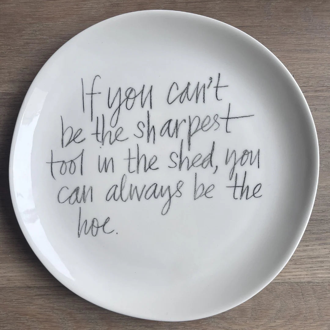 The Detailsmith Medium Handwritten Ceramic Plate ED 1 Sharpest tool