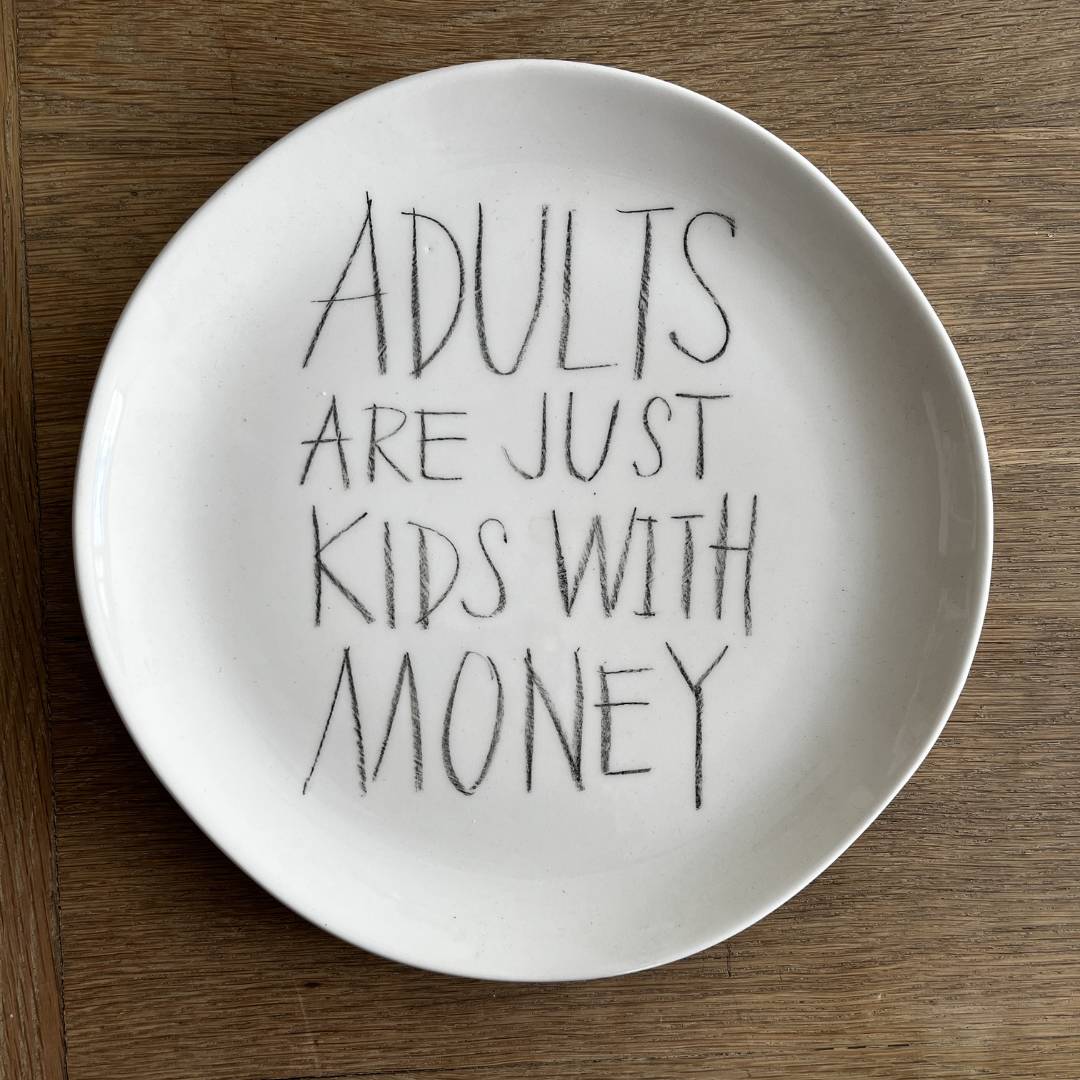 The Detailsmith Medium Handwritten Ceramic Plate Collection ED 2 Adults