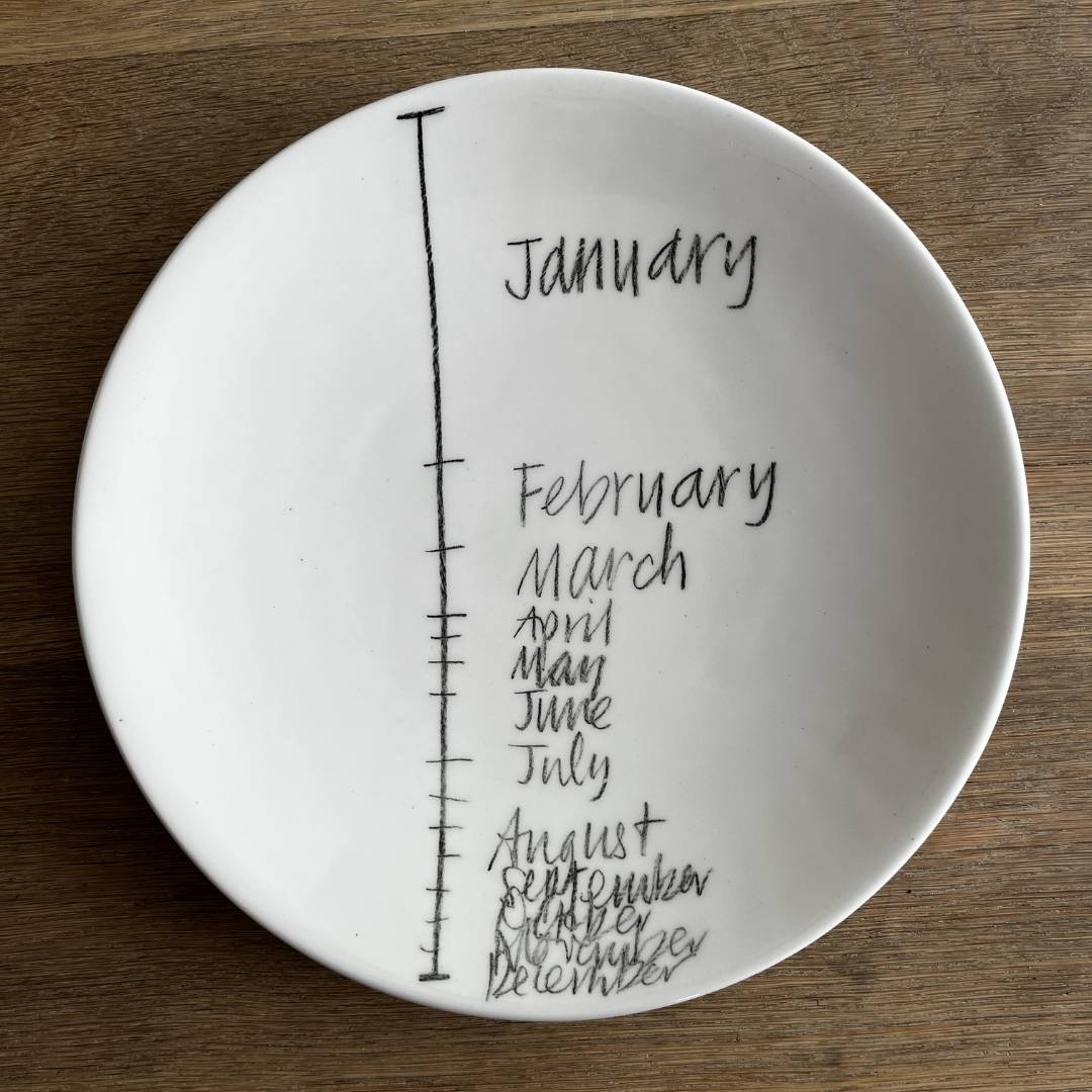 The Detailsmith Large Handwritten Ceramic Plate Collection ED 2 12 months