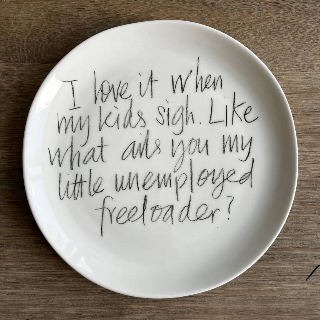 The Detailsmith Medium Handwritten Ceramic Plate Collection ED 2 Kids sight