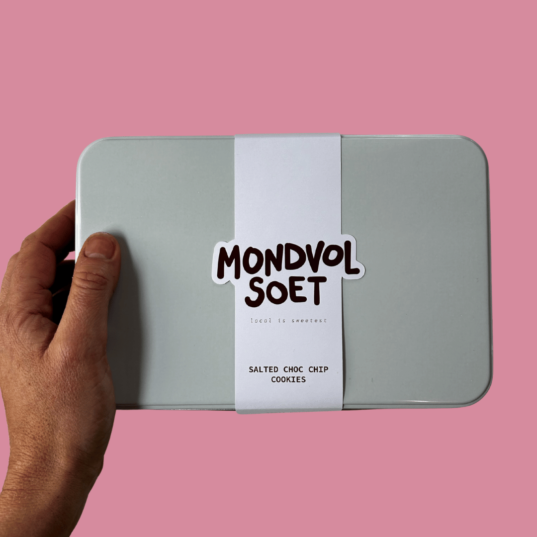 Mondvol Soet Gourmet Salted Choc Chip Cookie Tin