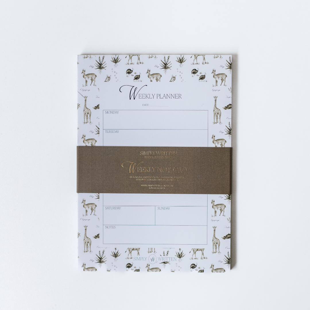 Simply Written Weekly Planner Bushveld