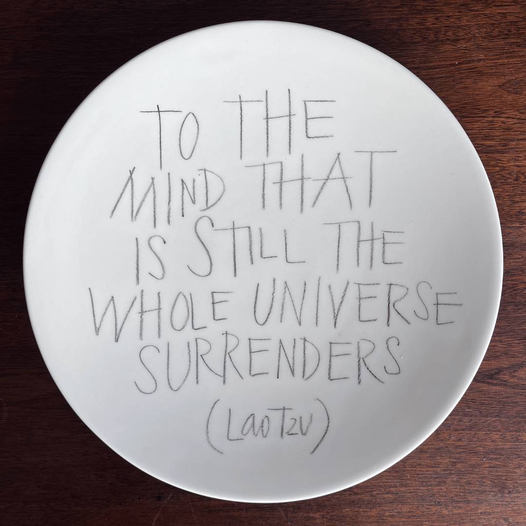The Detailsmith Large Handwritten Ceramic Plate Collection ED 3 Lao Tzu