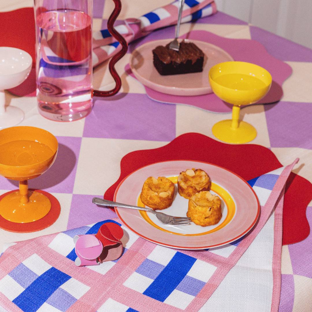 Tags By Elysian The Scallop Leather Placemat Set
