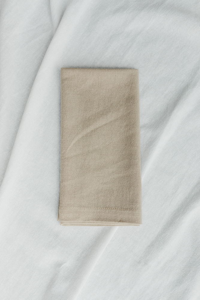 Palmar Collection Natural Cotton Napkin Set Sand