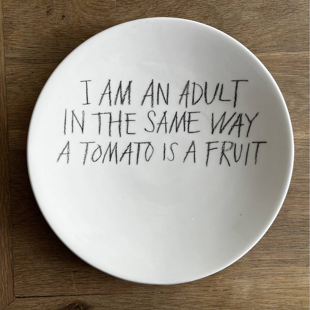 The Detailsmith Large Handwritten Ceramic Plate Collection ED 3 Adult