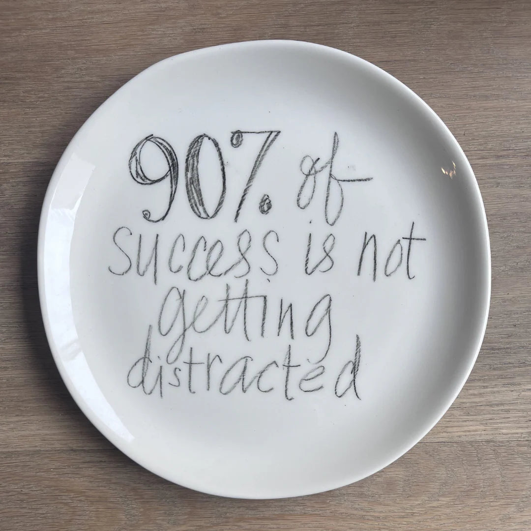 The Detailsmith Medium Handwritten Ceramic Plate ED 1 90% of success