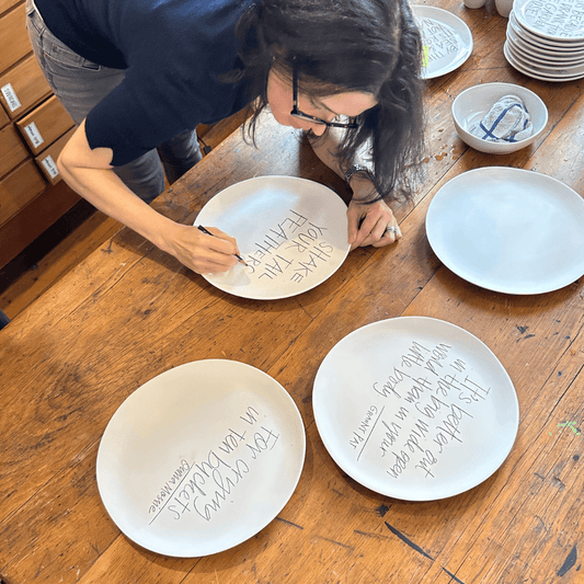 The Detailsmith Personalised Handwritten Ceramic Plate