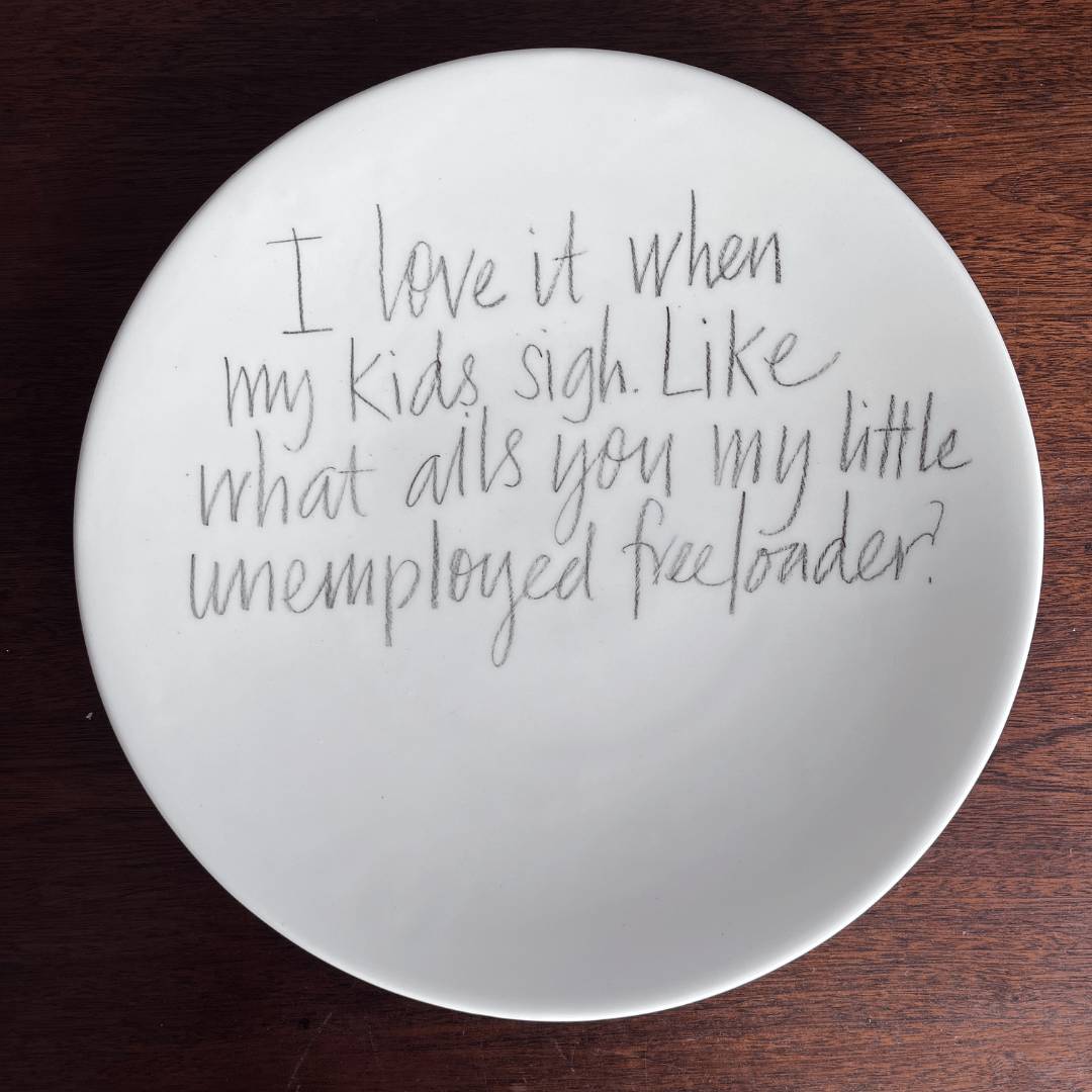 The Detailsmith Large Handwritten Ceramic Plate Collection ED 3 Kids