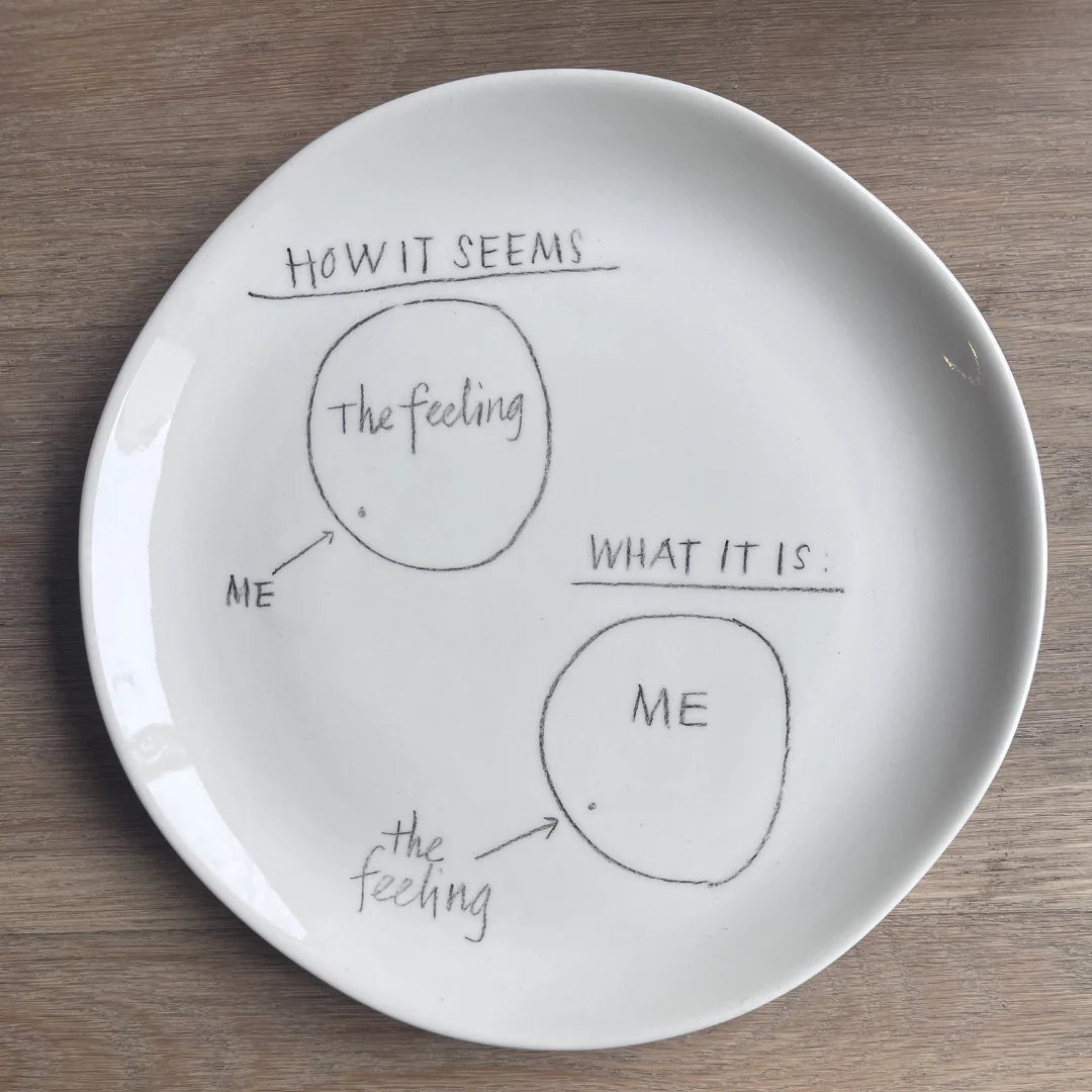 The Detailsmith Medium Handwritten Ceramic Plate ED 1 How it seems