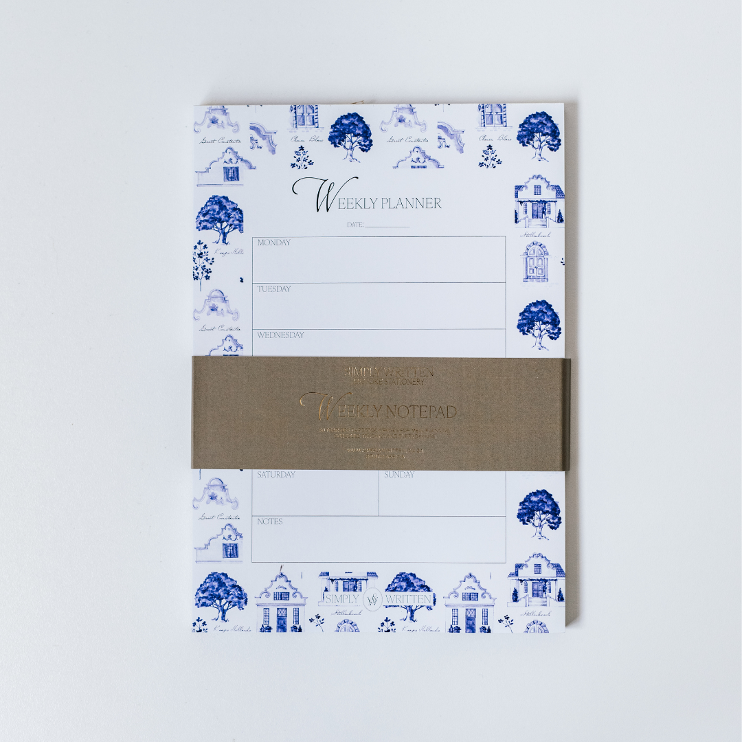 Simply Written Weekly Planner Cape Dutch