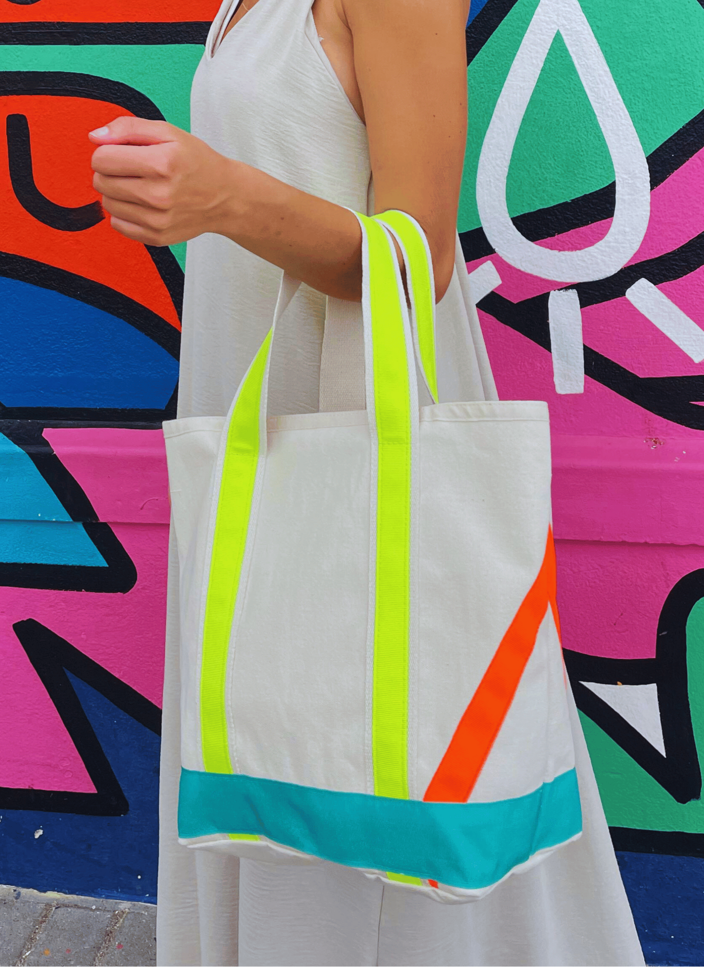 Soli Neon Canvas Tote Bag