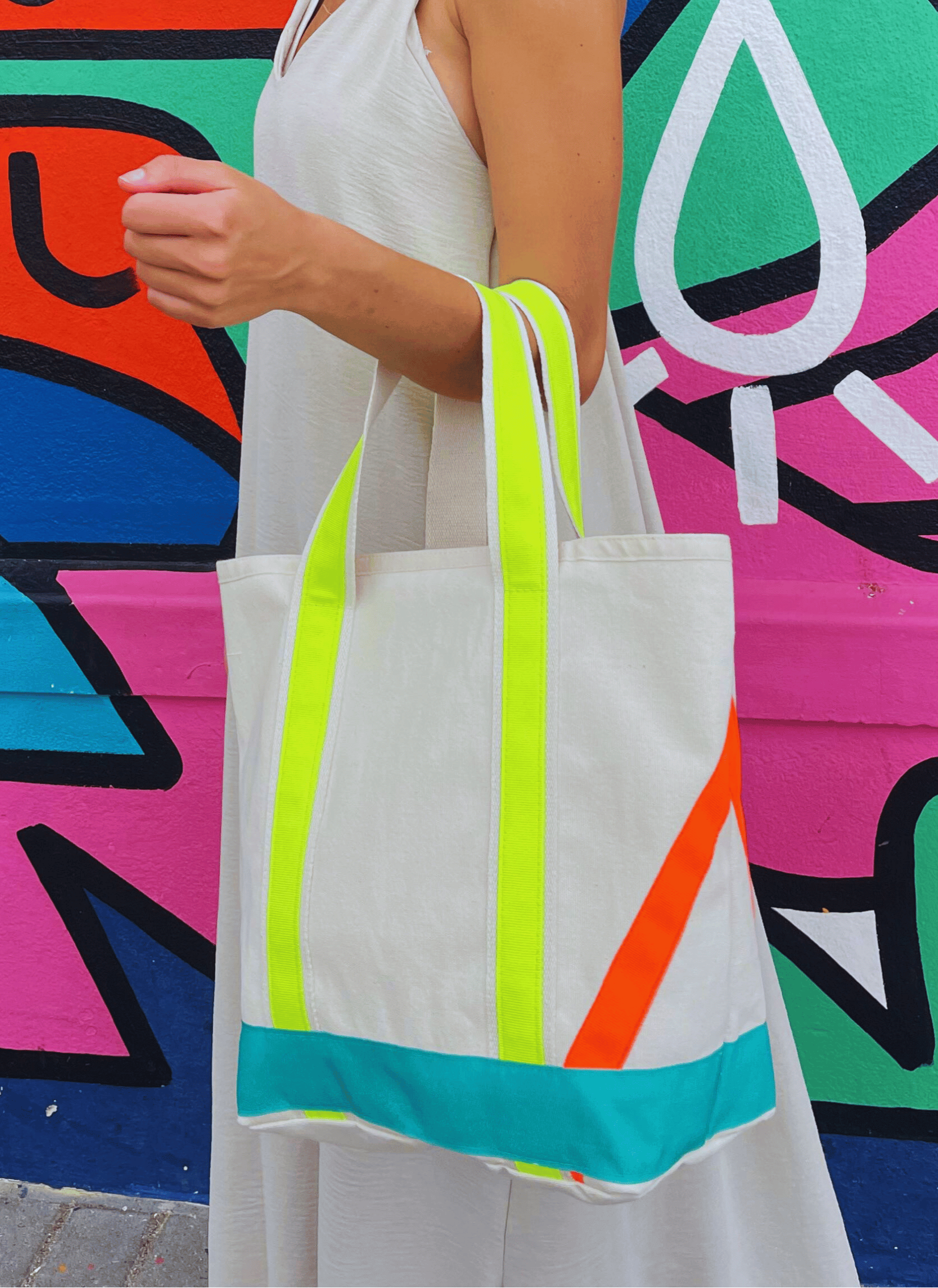 Soli Neon Canvas Tote Bag