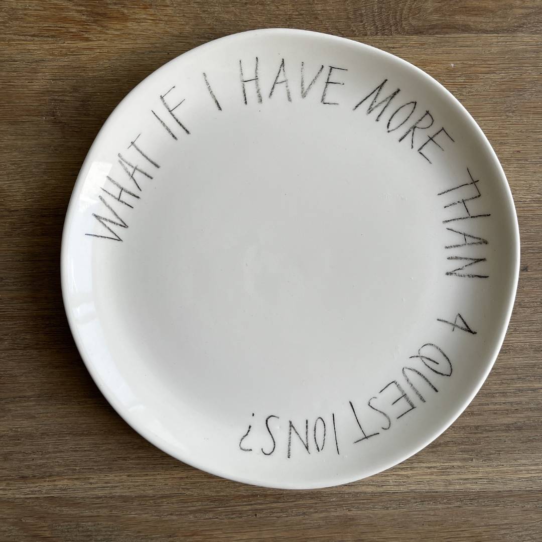 The Detailsmith Medium Handwritten Ceramic Plate Collection ED 1 Questions
