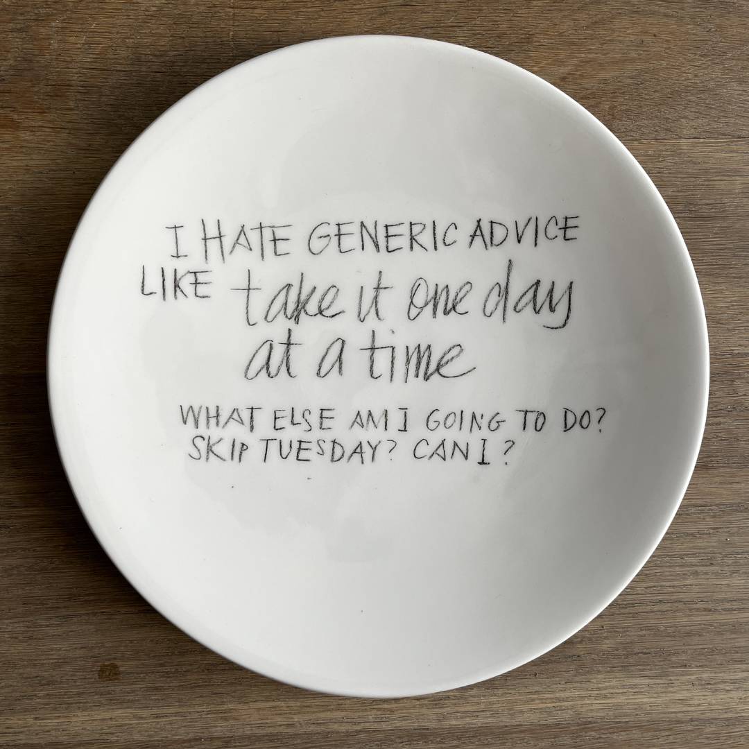 The Detailsmith Large Handwritten Ceramic Plate Collection ED 1 Generic advice
