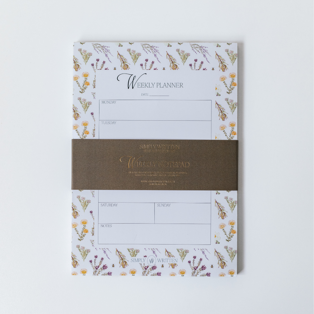 Simply Written Weekly Planner Fynbos