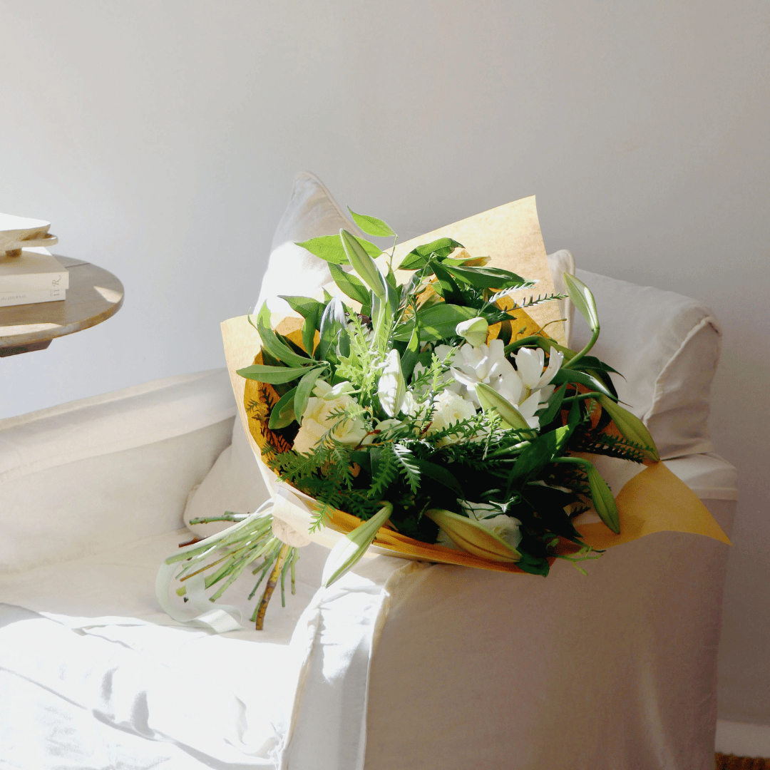 Opus Elegant White & Green Bouquet