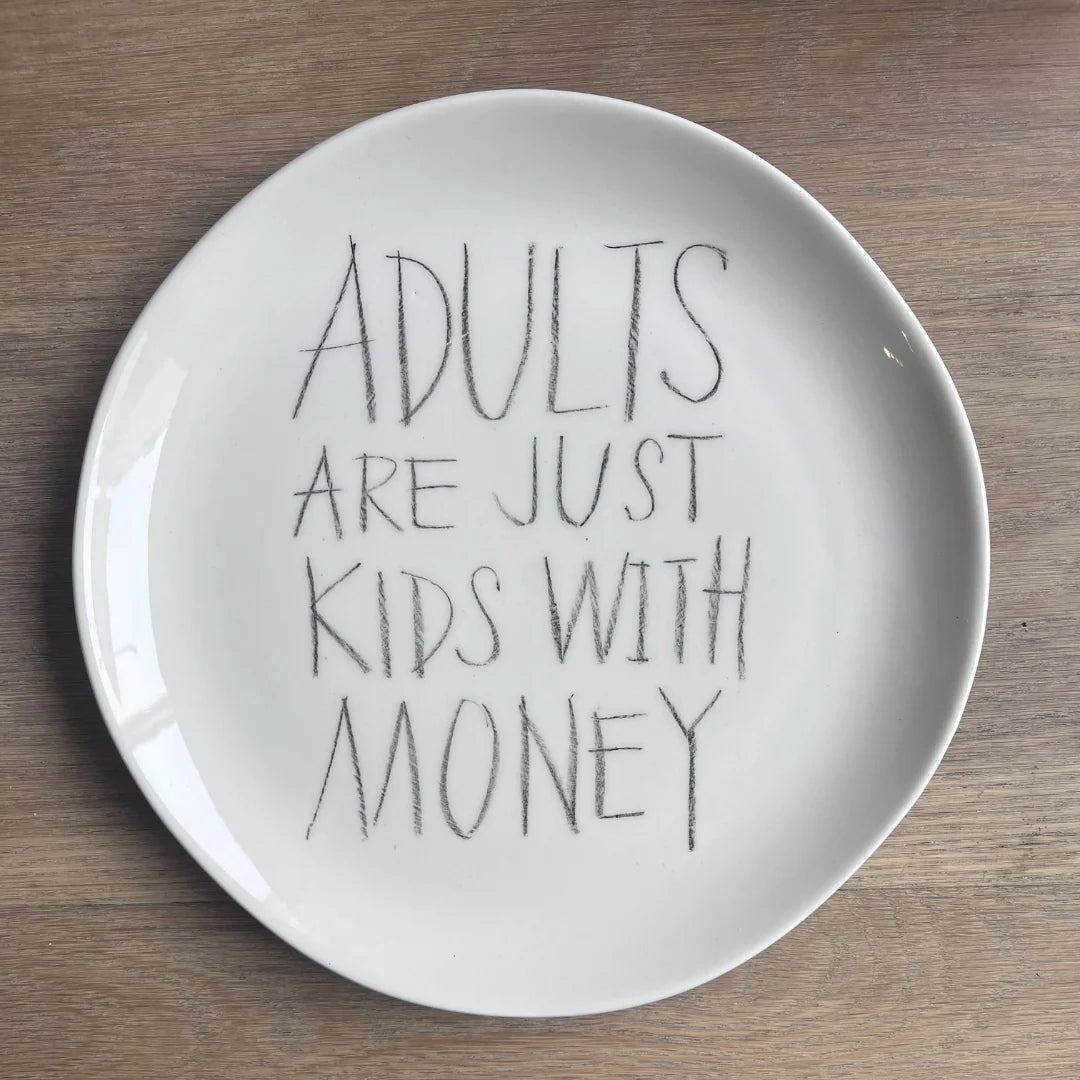 The Detailsmith Medium Handwritten Ceramic Plate ED 1 Adults