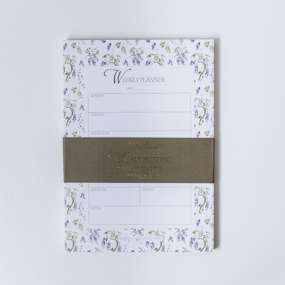 Simply Written Weekly Planner Tree Wisteria