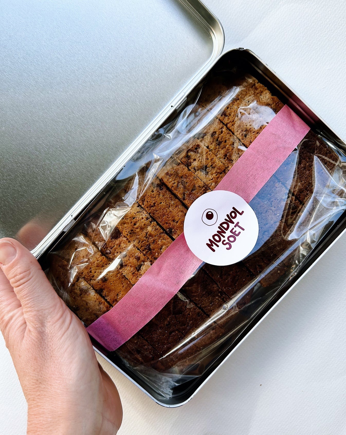 Mondvol Soet Four Kinds of Chocolate & Coffee Biscotti Gift Tube