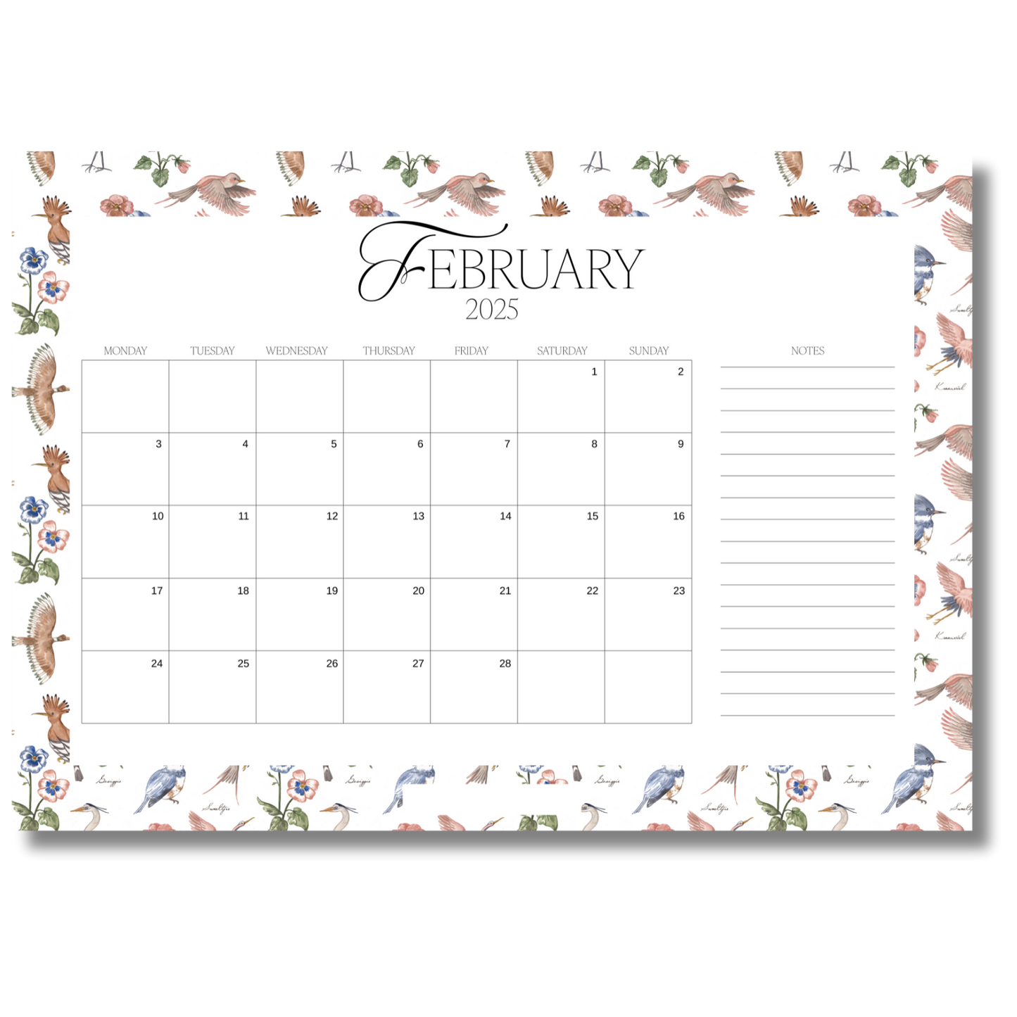 Simply Written 2025 Desk Planner