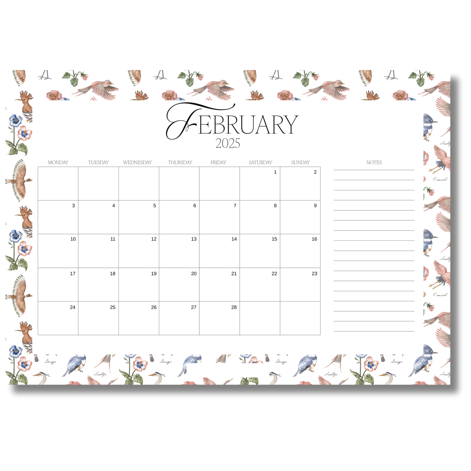 Simply Written 2025 Desk Planner