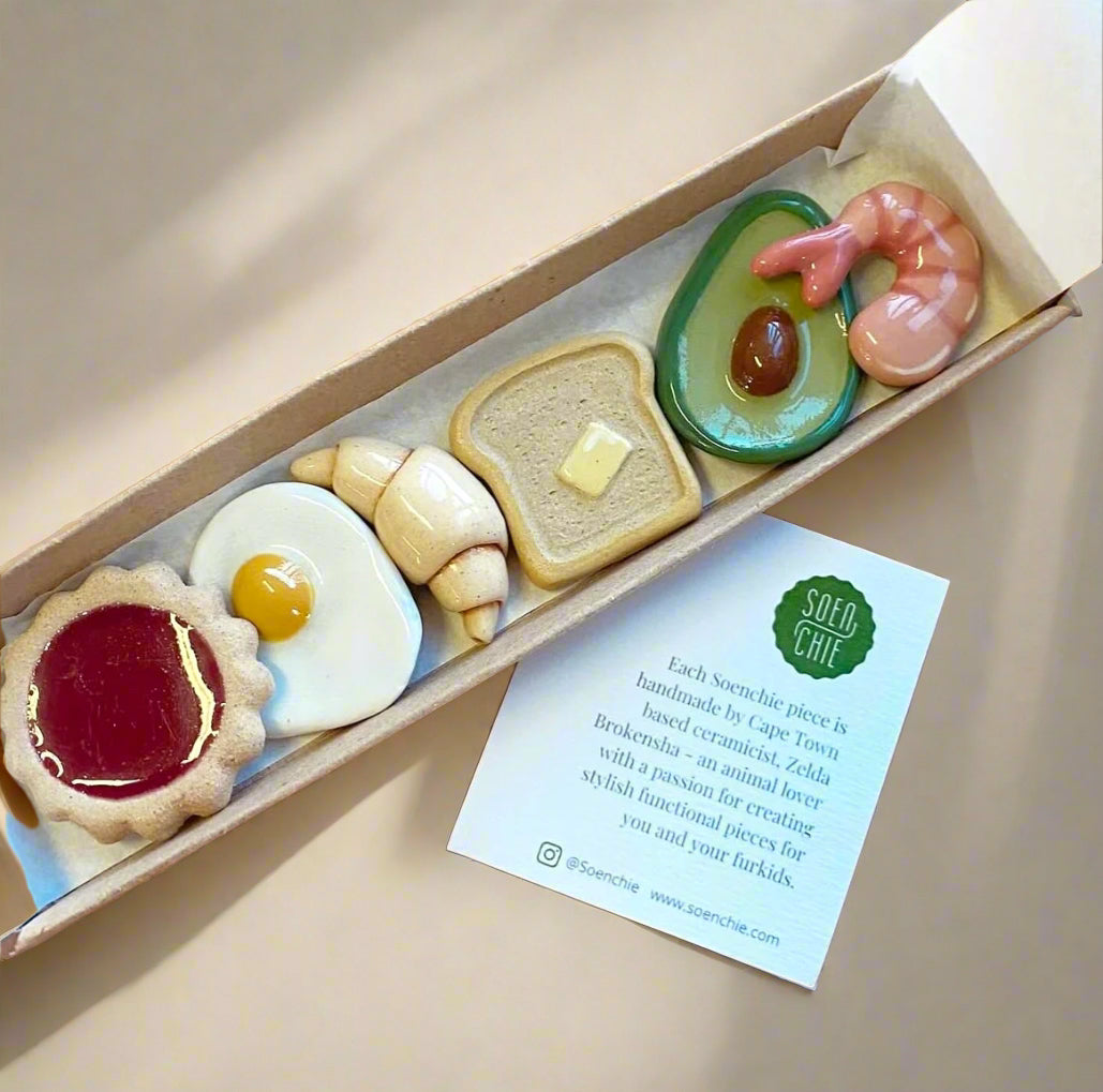 Soenchie Mini Food Ceramic Magnet Set