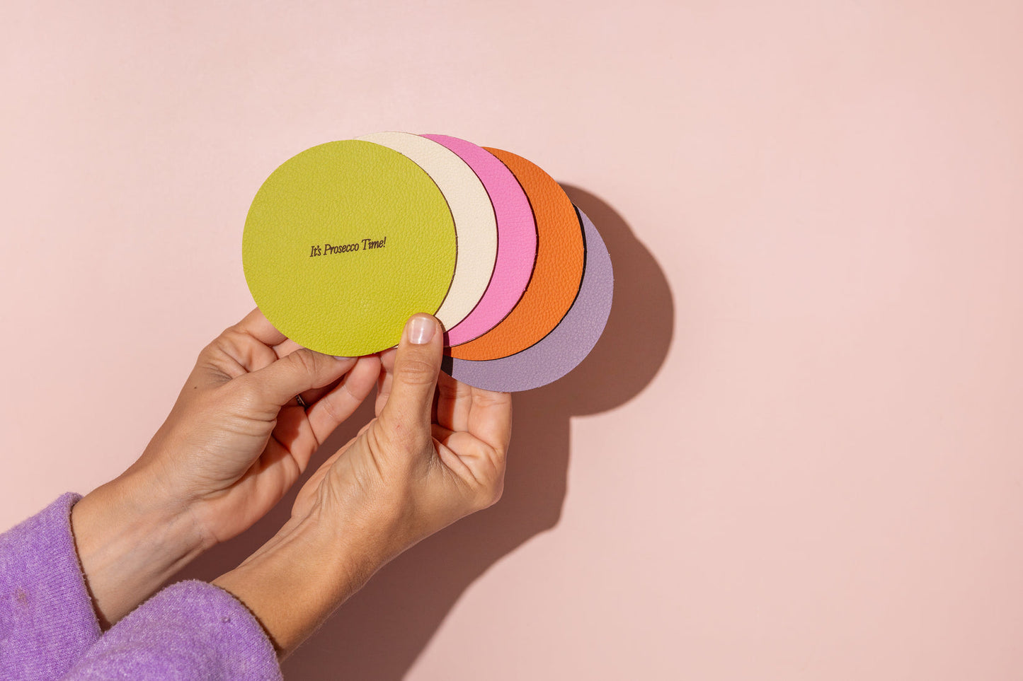 Tags By Elysian Personalised Leather Coaster Gift Set