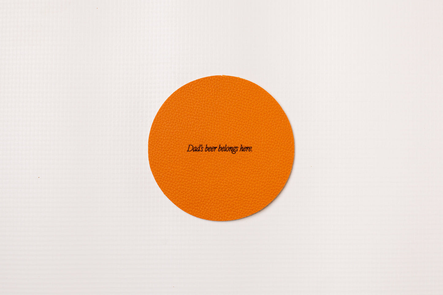 Tags By Elysian Personalised Leather Coaster Gift Set All Orange 4