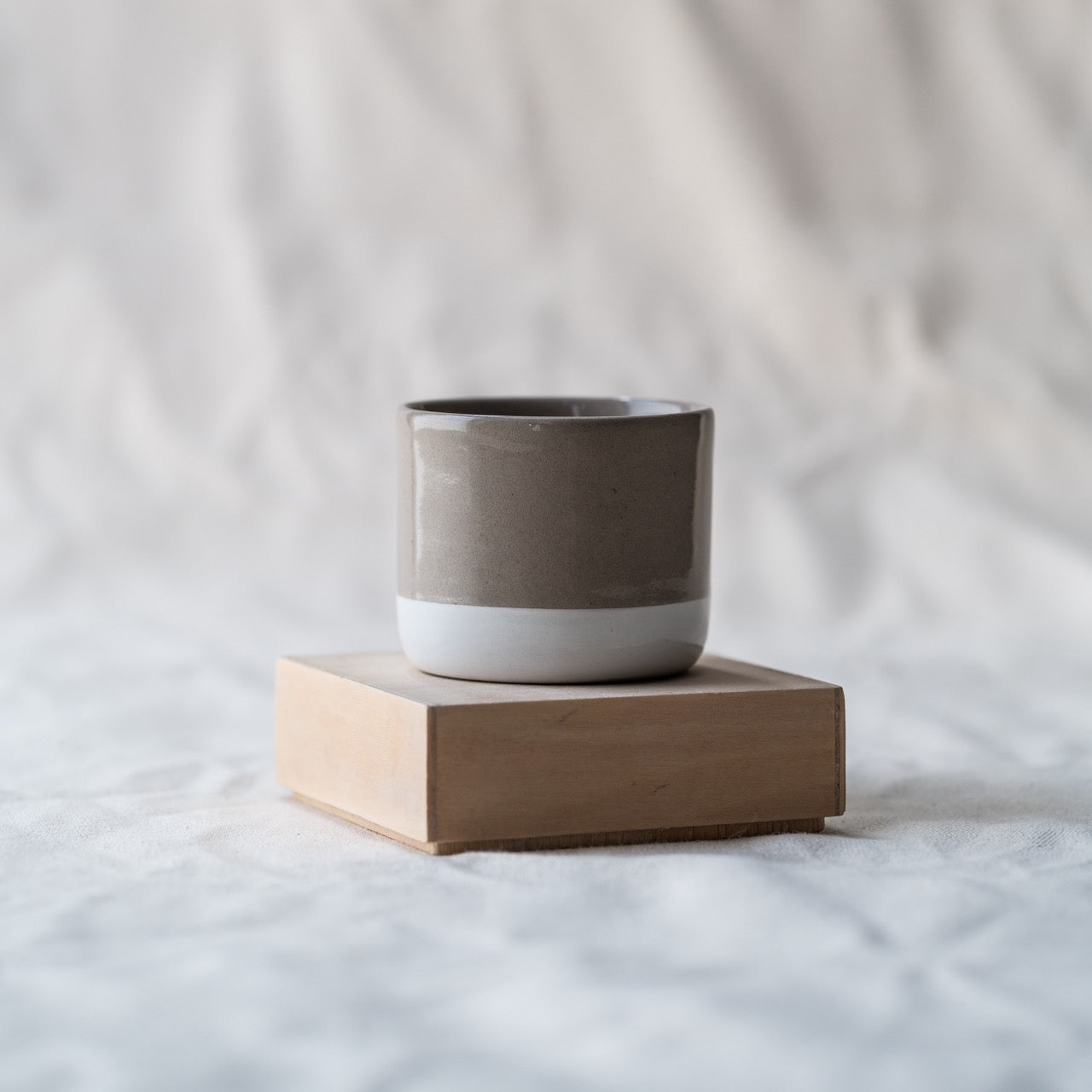 Ash Ceramics Handmade Ceramic Cortado Tumbler Snow White