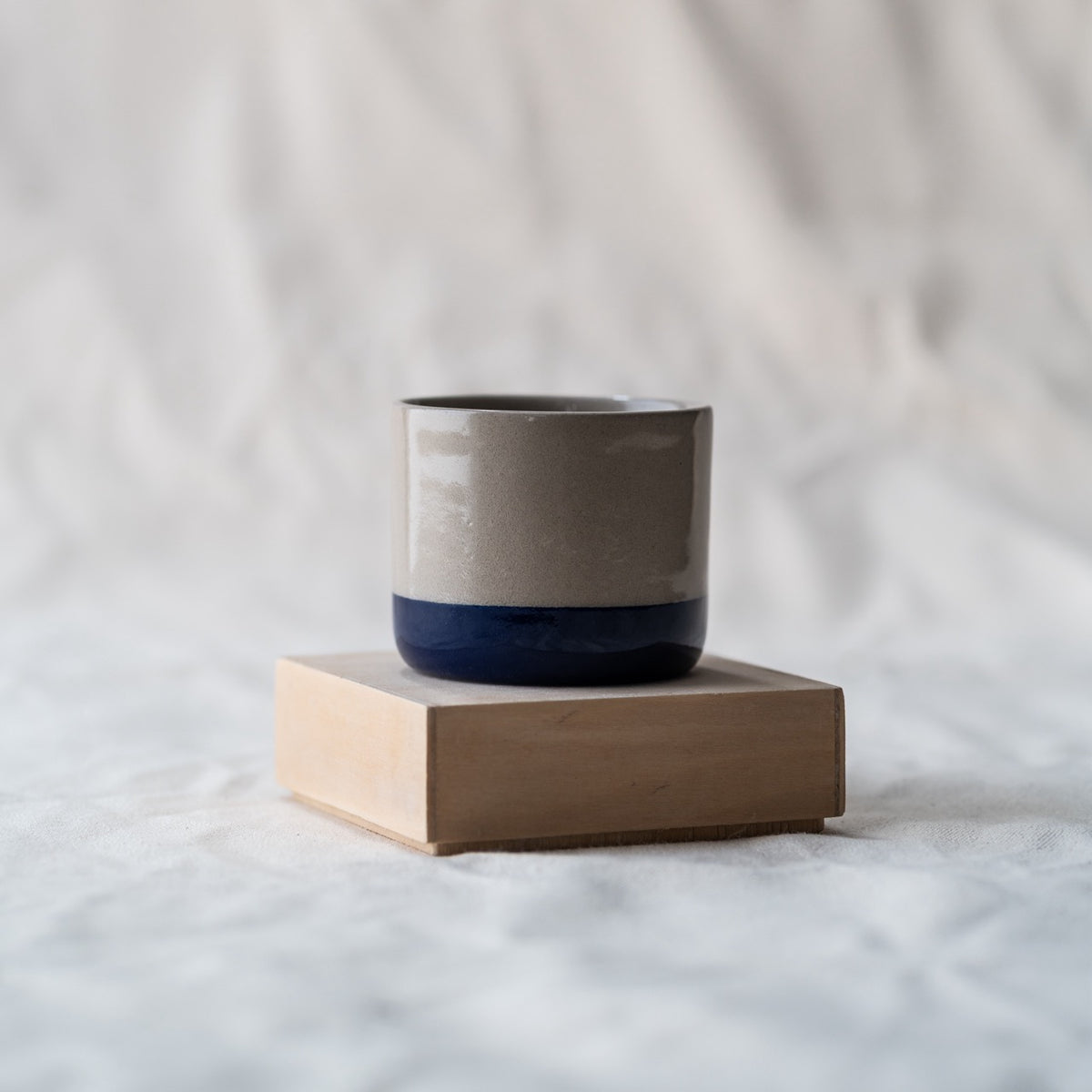 Ash Ceramics Handmade Ceramic Cortado Tumbler Cobalt Blue