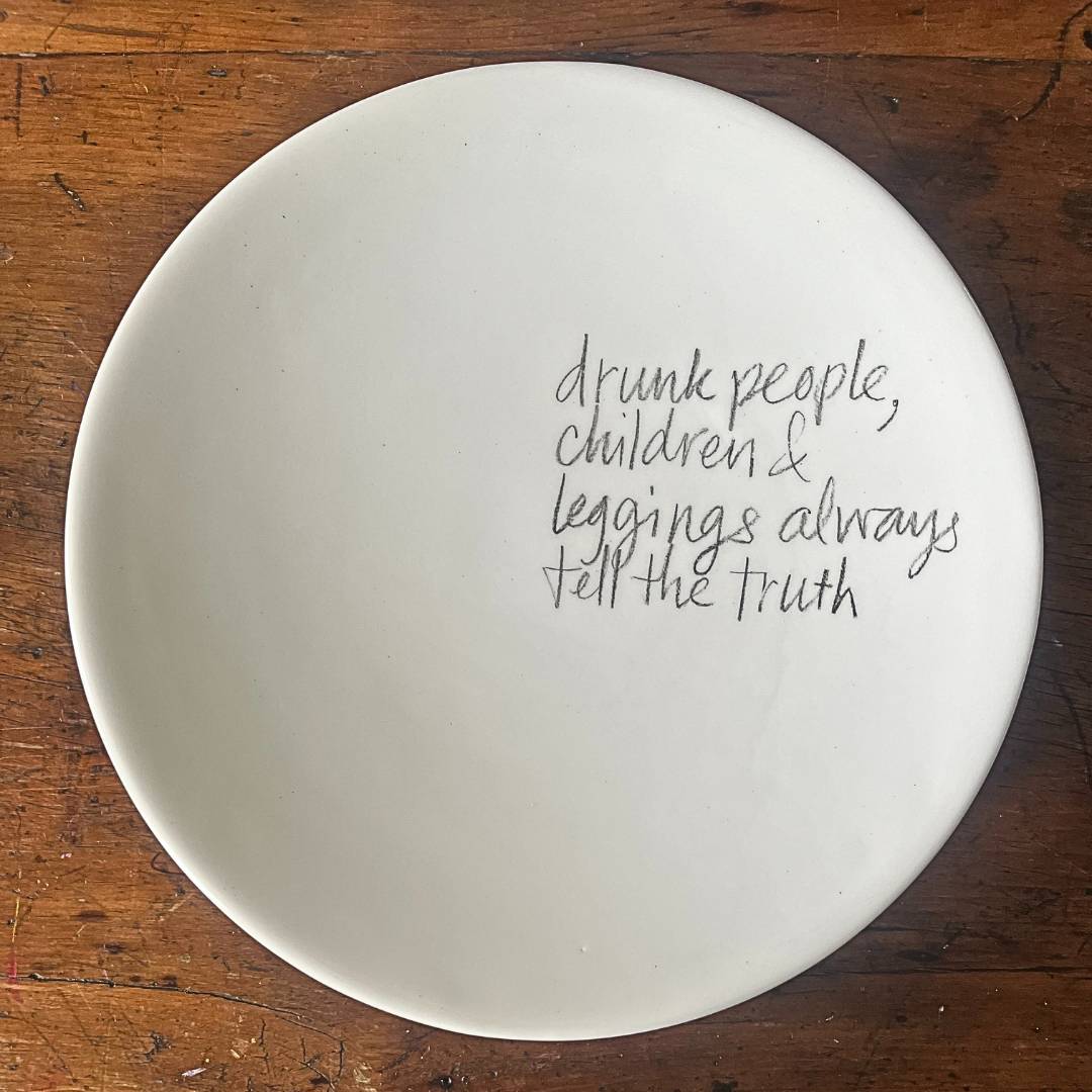 The Detailsmith Large Handwritten Ceramic Plate ED 3 Truth V1