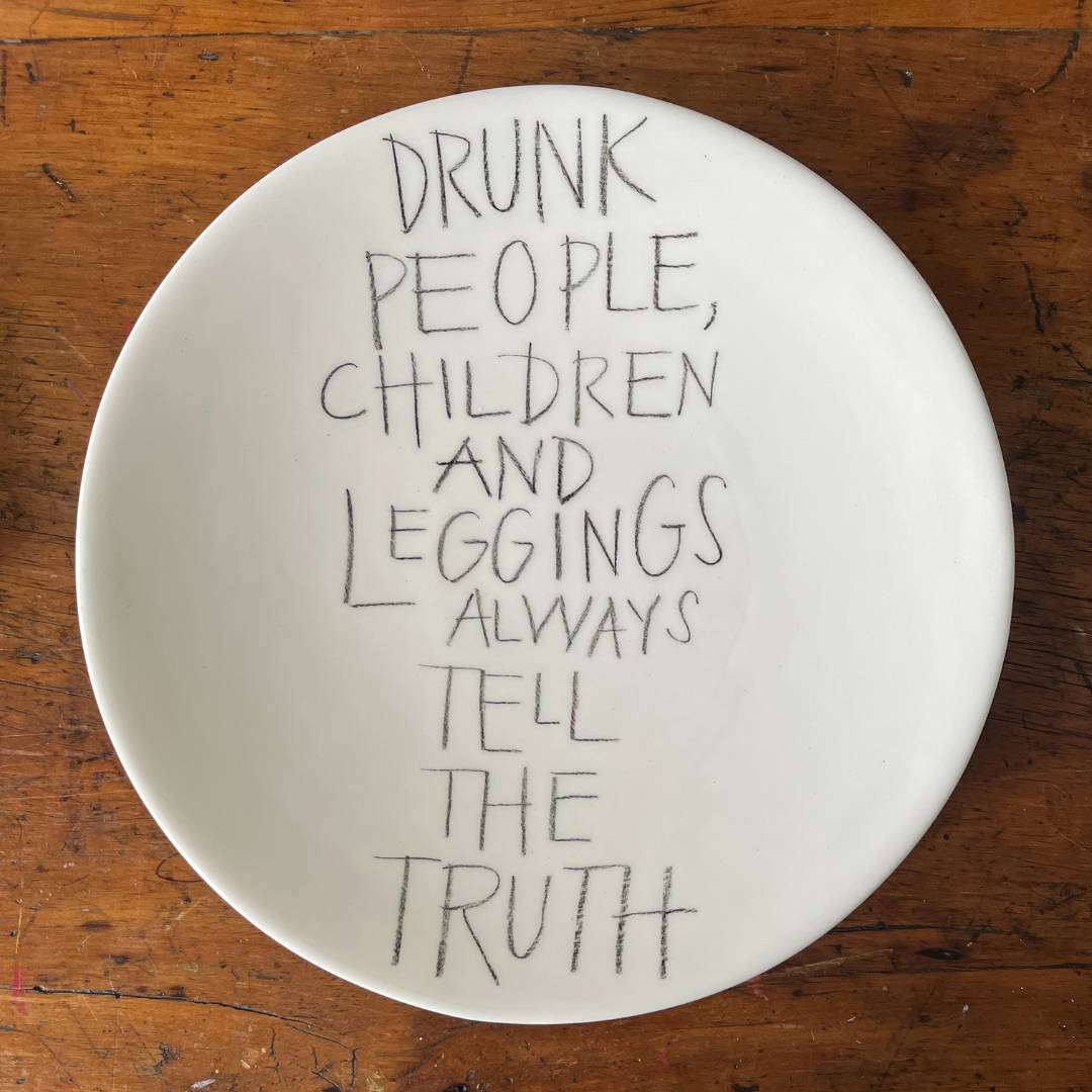 The Detailsmith Large Handwritten Ceramic Plate ED 3 Truth V2