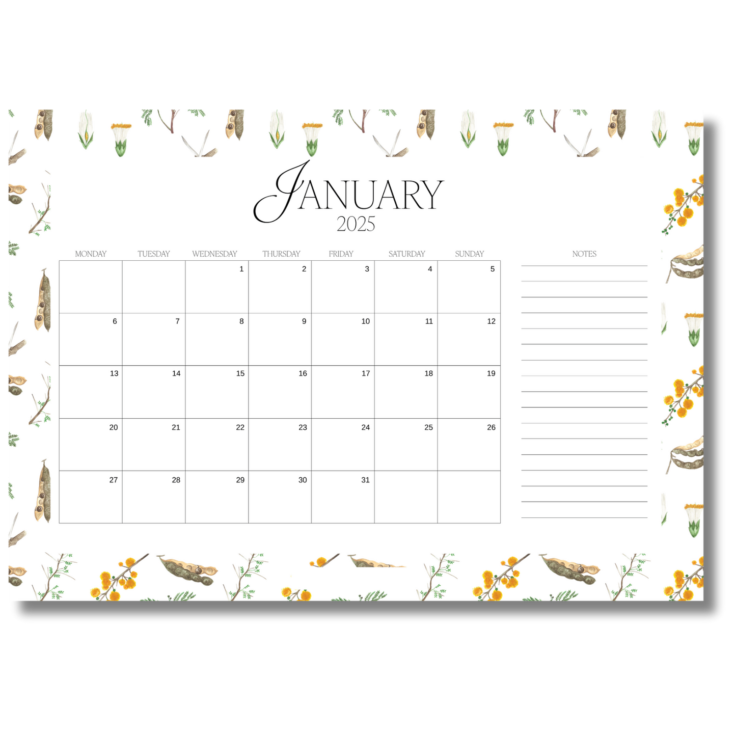Simply Written 2025 Desk Planner