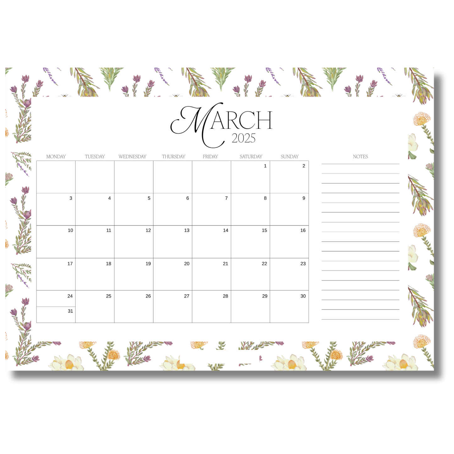 Simply Written 2025 Desk Planner Wildwood